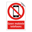Geen mobiele telefoons