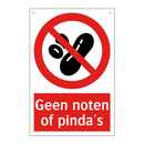 Geen noten of pinda's