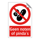 Geen noten of pinda's