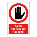 Geen onbevoegde toegang
