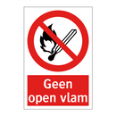 Geen open vlam