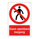 Geen openbare toegang