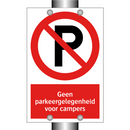 Geen parkeergelegenheid voor campers