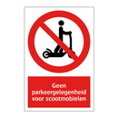 Geen parkeergelegenheid voor scootmobielen