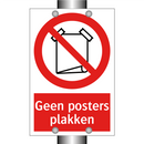 Geen posters plakken
