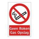 Geen Roken Gas Opslag