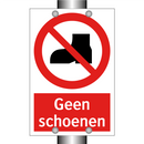 Geen schoenen