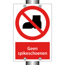 Geen spikeschoenen