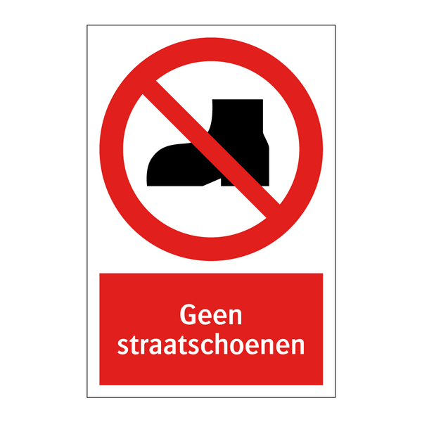 Geen straatschoenen