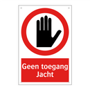 Geen toegang Jacht