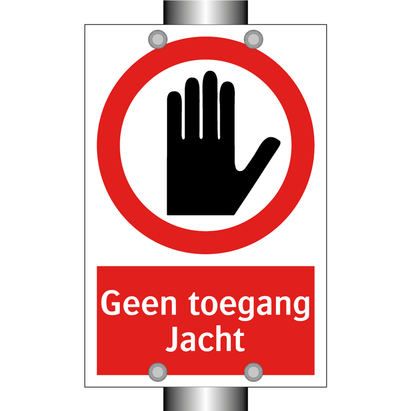 Geen toegang Jacht