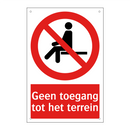 Geen toegang tot het terrein