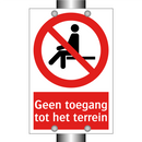 Geen toegang tot het terrein