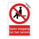 Geen toegang tot het terrein