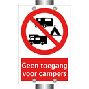 Geen toegang voor campers