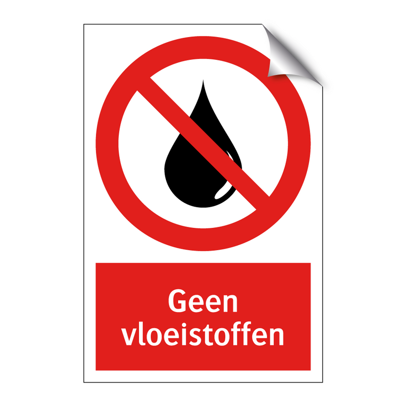 Geen vloeistoffen