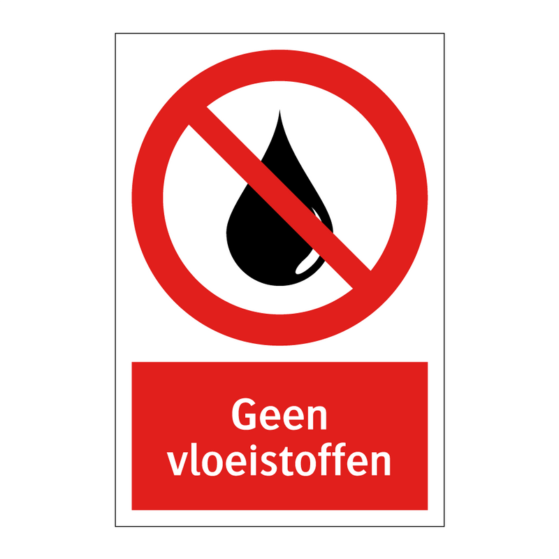 Geen vloeistoffen