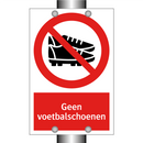 Geen voetbalschoenen