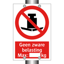 Geen zware belasting Max.: kg