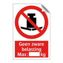Geen zware belasting Max.: kg
