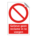 Gelieve geen reclame in te voegen