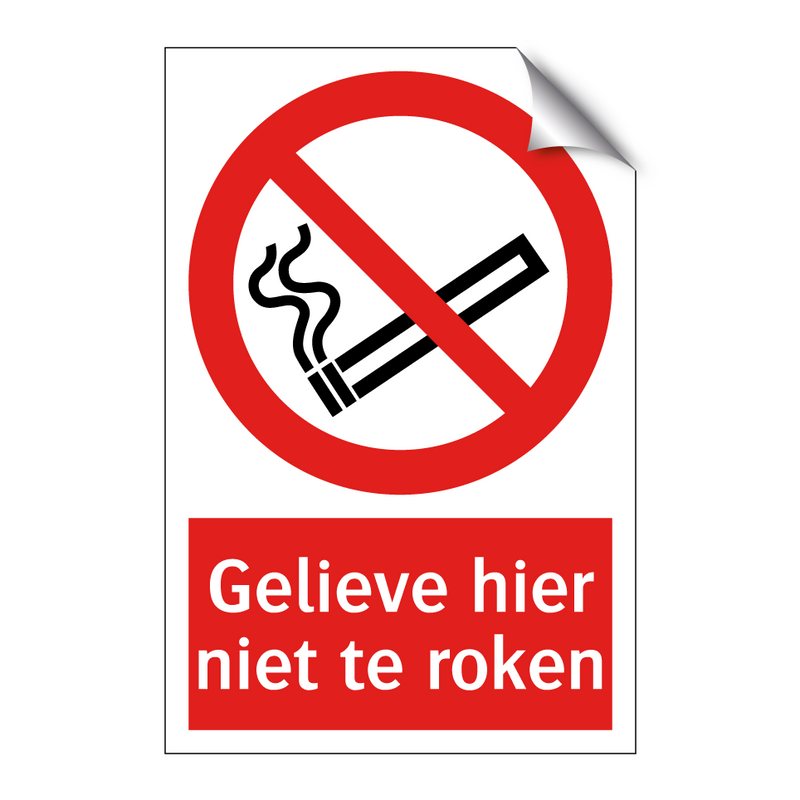 Gelieve hier niet te roken