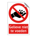 Gelieve niet te voeden