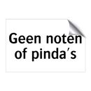 Geen noten of pinda's & Geen noten of pinda's & Geen noten of pinda's & Geen noten of pinda's