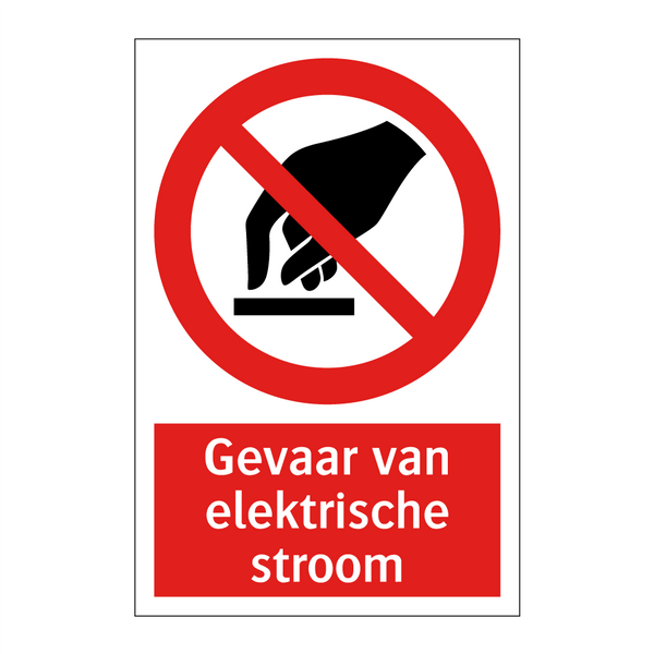 Gevaar van elektrische stroom
