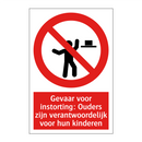 Gevaar voor instorting: Ouders zijn verantwoordelijk voor hun kinderen