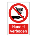 Handel verboden