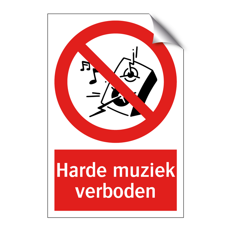 Harde muziek verboden