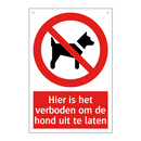 Hier is het verboden om de hond uit te laten