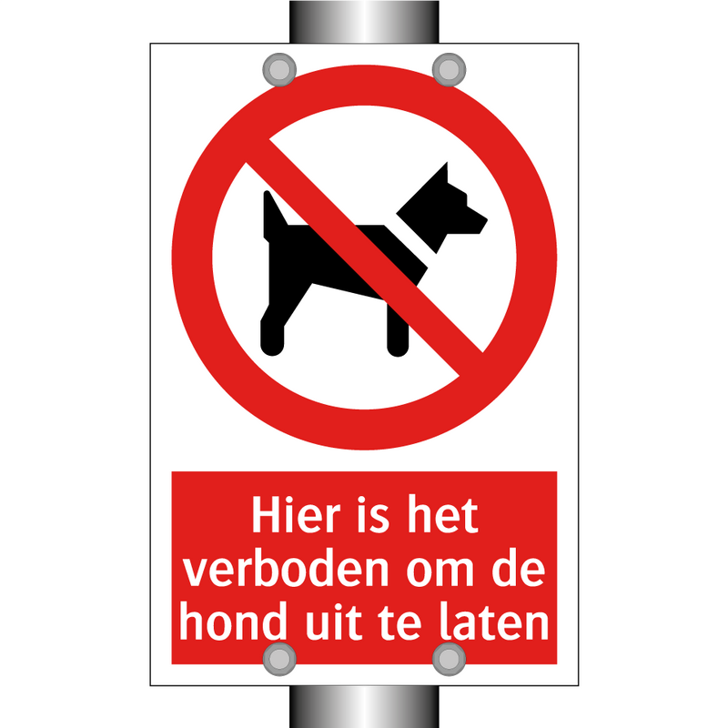 Hier is het verboden om de hond uit te laten