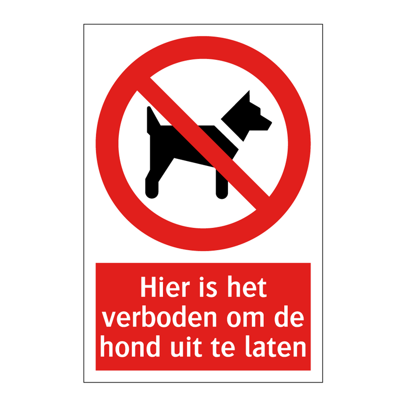 Hier is het verboden om de hond uit te laten