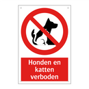 Honden en katten verboden