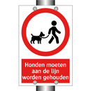 Honden moeten aan de lijn worden gehouden