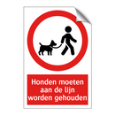Honden moeten aan de lijn worden gehouden