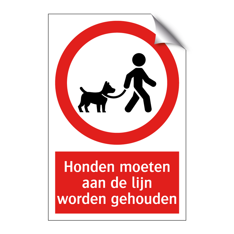 Honden moeten aan de lijn worden gehouden