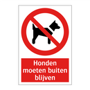 Honden moeten buiten blijven