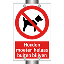 Honden moeten helaas buiten blijven