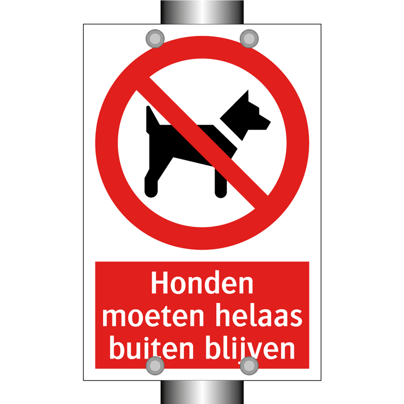 Honden moeten helaas buiten blijven
