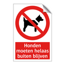 Honden moeten helaas buiten blijven