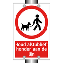 Houd alstublieft honden aan de lijn