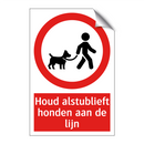 Houd alstublieft honden aan de lijn