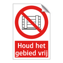 Houd het gebied vrij