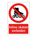 Inline skaten verboden
