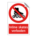 Inline skates verboden