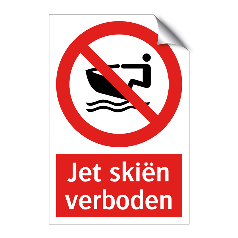 Jet skiën verboden