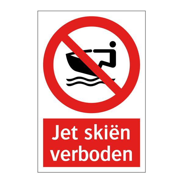 Jet skiën verboden